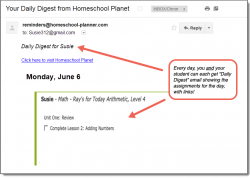 Homeschool Planet Ray's Arithmetic Daily Digest button