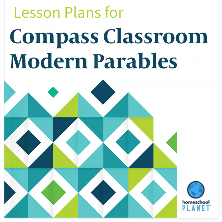 Compass Classroom Modern Parables lesson plans button for Homeschool Planner