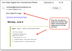 Homeschool Planner WTM High School History Daily Digest button