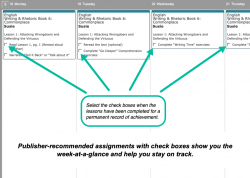 Homeschool Planner Writing & Rhetoric Weekly View button
