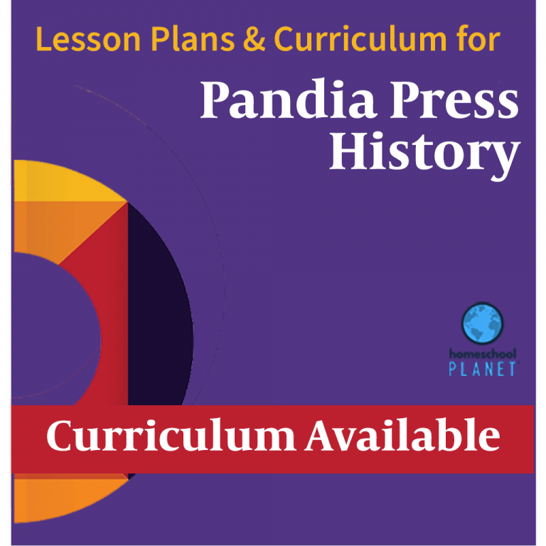 Homeschool Planner lesson plan & curriculum button for Pandia Press History