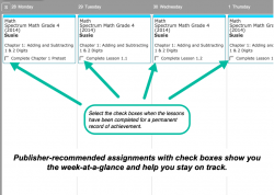 Spectrum Math weekly View
