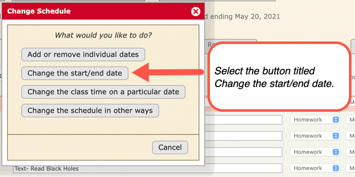 changing the end date in your homeschool planner 4
