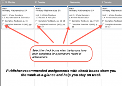 Primary Mathematics Weekly View