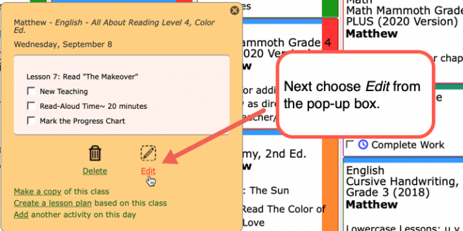 assignment additional activities