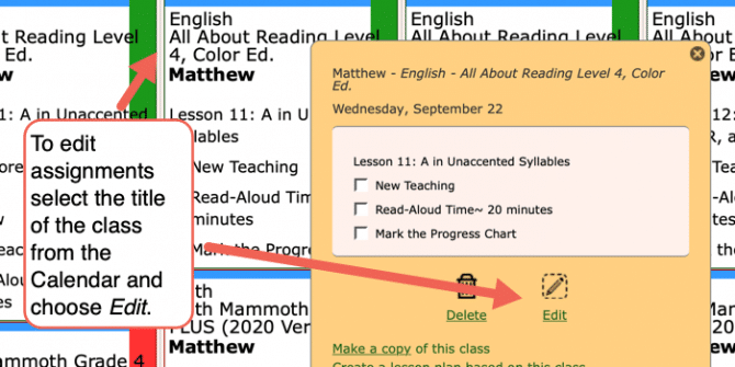 Editing Assignments - Homeschool Planet