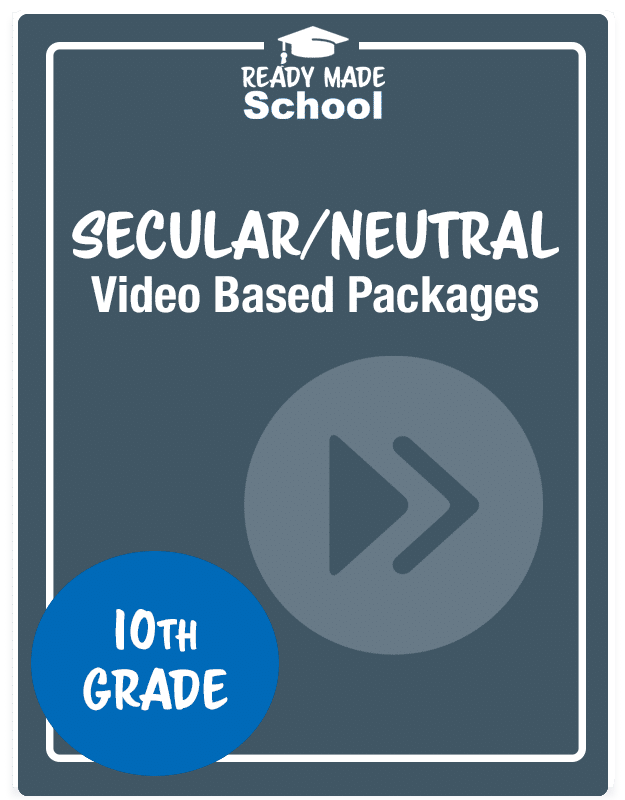 secular video based packages 10th grade
