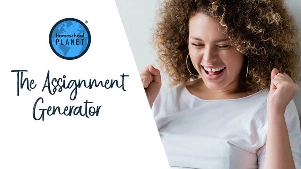 The Assignment Generator in Homeschool Planet