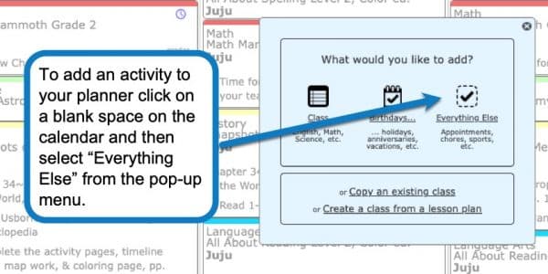 Adding an Activity - Homeschool Planet