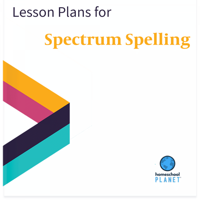 Homeschool Planet Spectrum Spelling lesson plan button