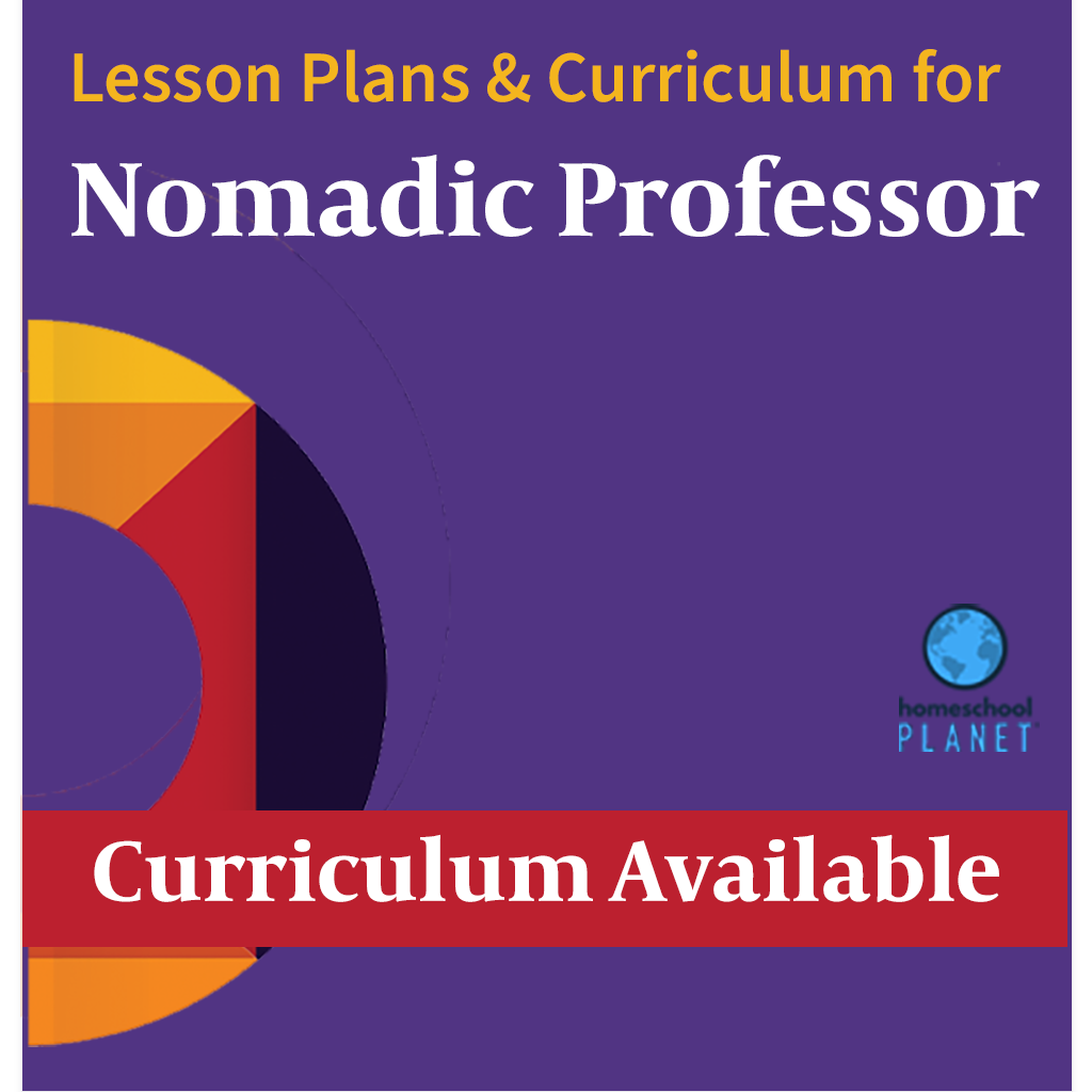 The Nomadic Professor lesson plans and curriculum for Homeschool Planet cover image