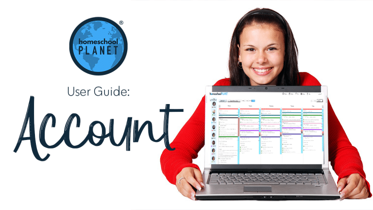 Accessing Account Info - Homeschool Planet