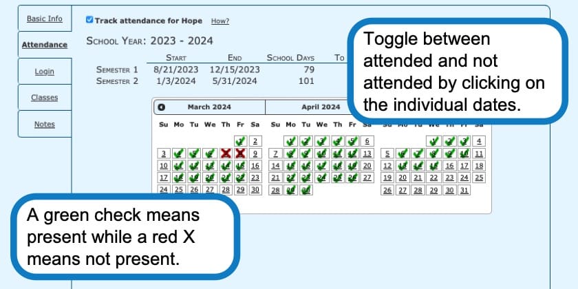 Setting Up Attendance Tracking 5