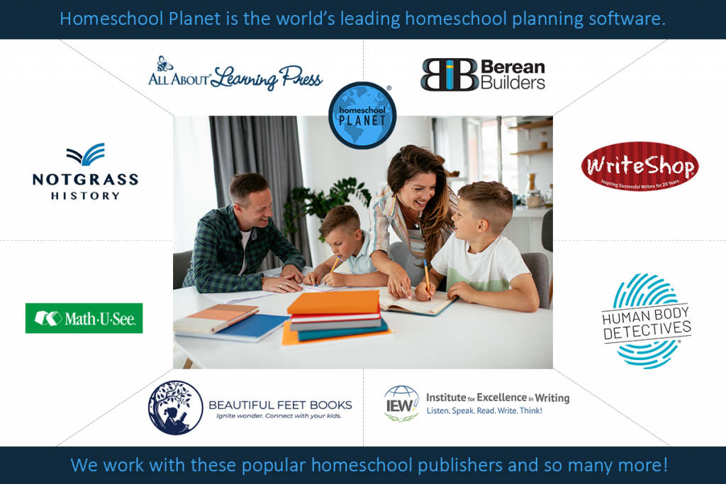A growing collection of plug-in lesson plans for popular curricula from Homeschool Planet