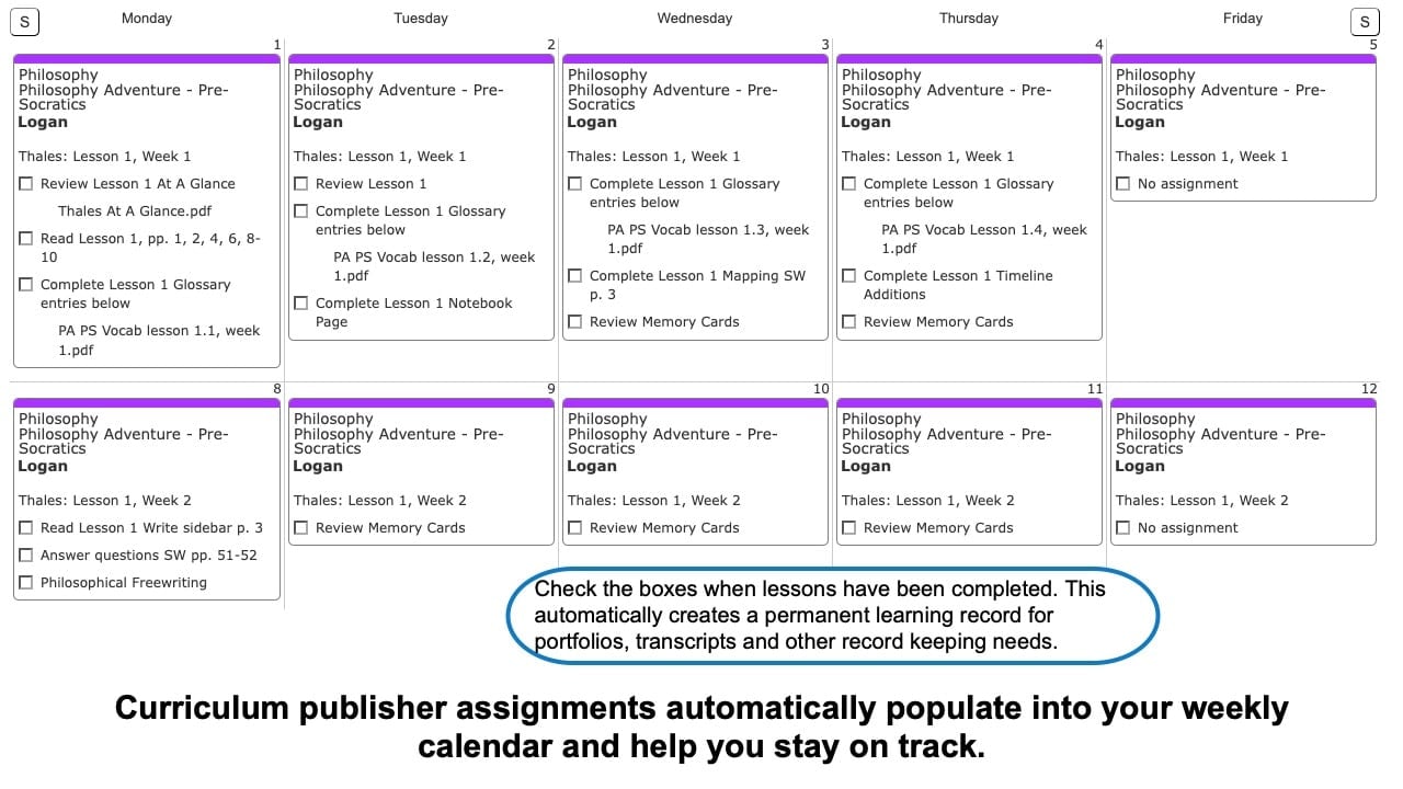 Philosophy-Adventure-Weekly-View