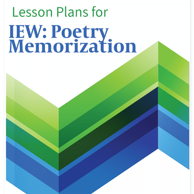 IEW Poetry Memorization lesson plan cover image