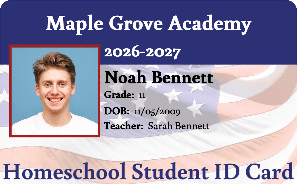 Patriotic Student ID Card thumbnail