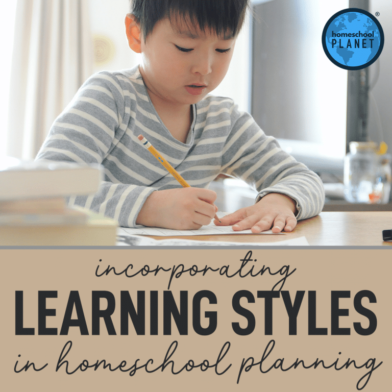 incorporation learning styles in homeschool planning image