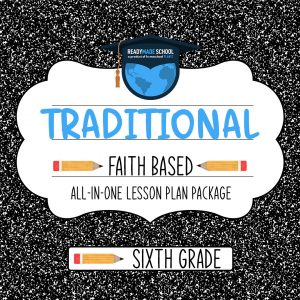 Traditional faith based studies all-in-one lesson plan - sixth grade in homeschool planet image