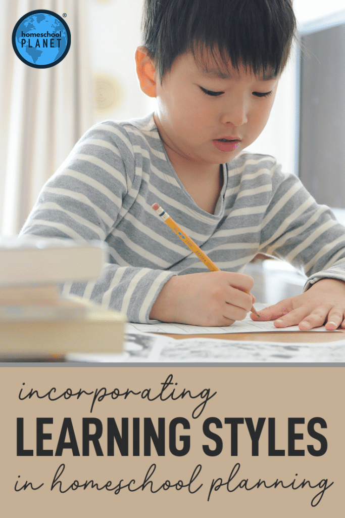 learning styles in homeschool planning