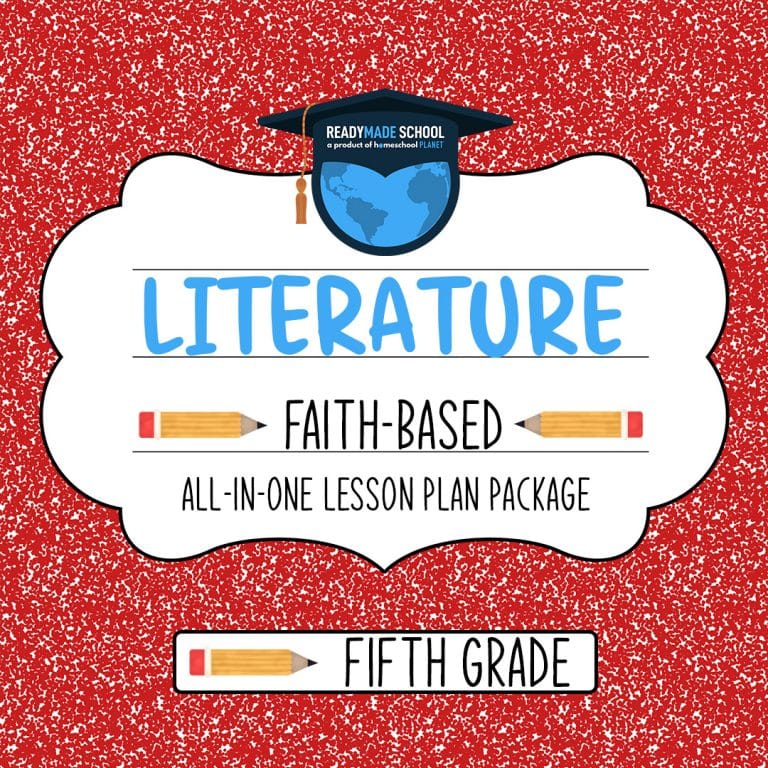 Literature Faith Based - fifth grade All-In-One Lesson Plan Package from Homeschool Planet