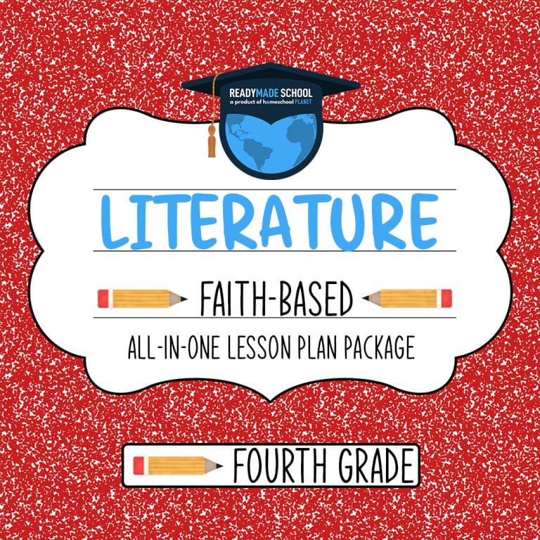 Literature Faith Based - fouth grade All-In-One Lesson Plan Package from Homeschool Planet