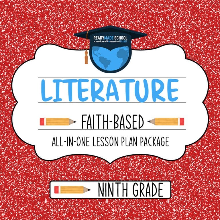 Literature Faith Based - ninth grade All-In-One Lesson Plan Package from Homeschool Planet