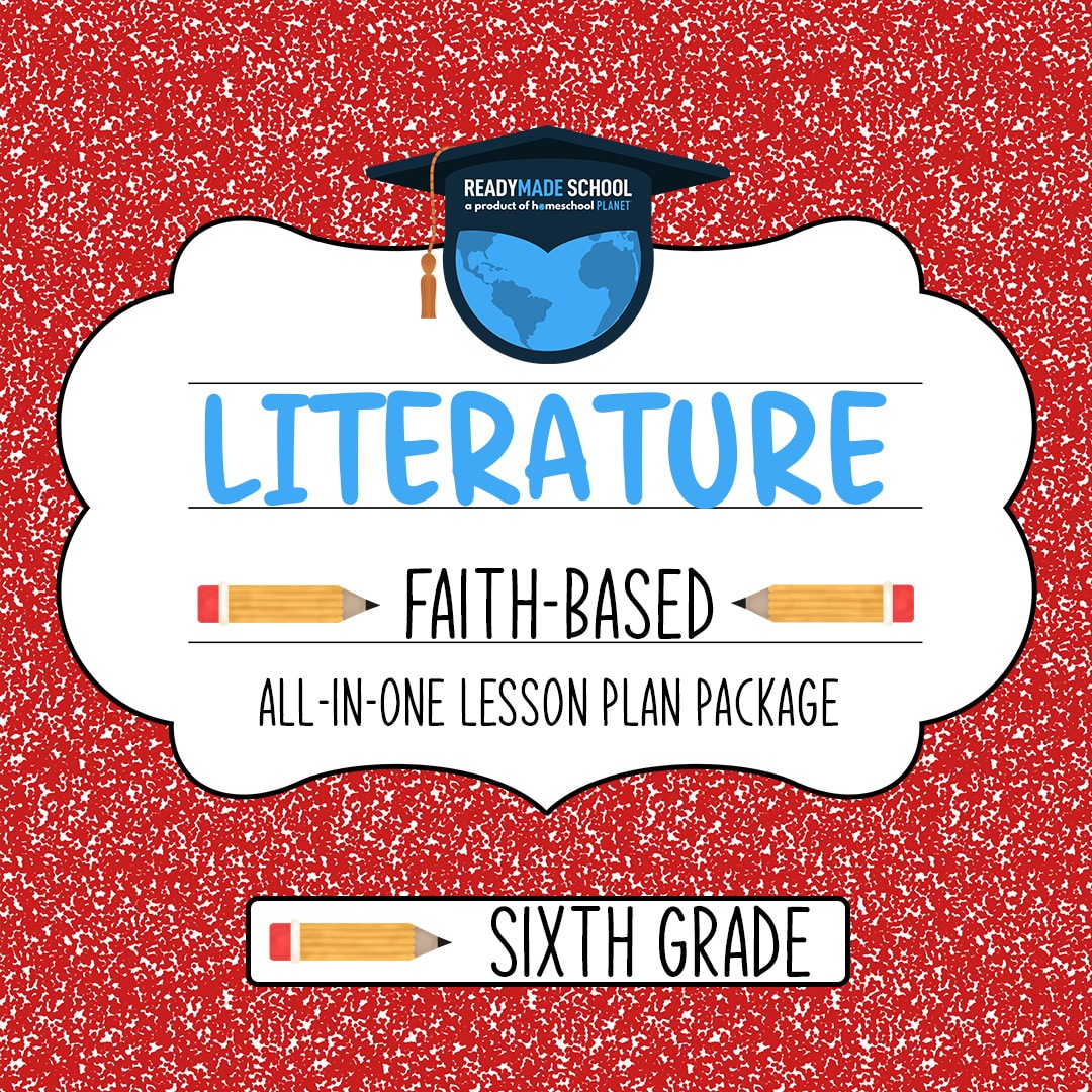 Literature Faith Based - sixth grade All-In-One Lesson Plan Package from Homeschool Planet