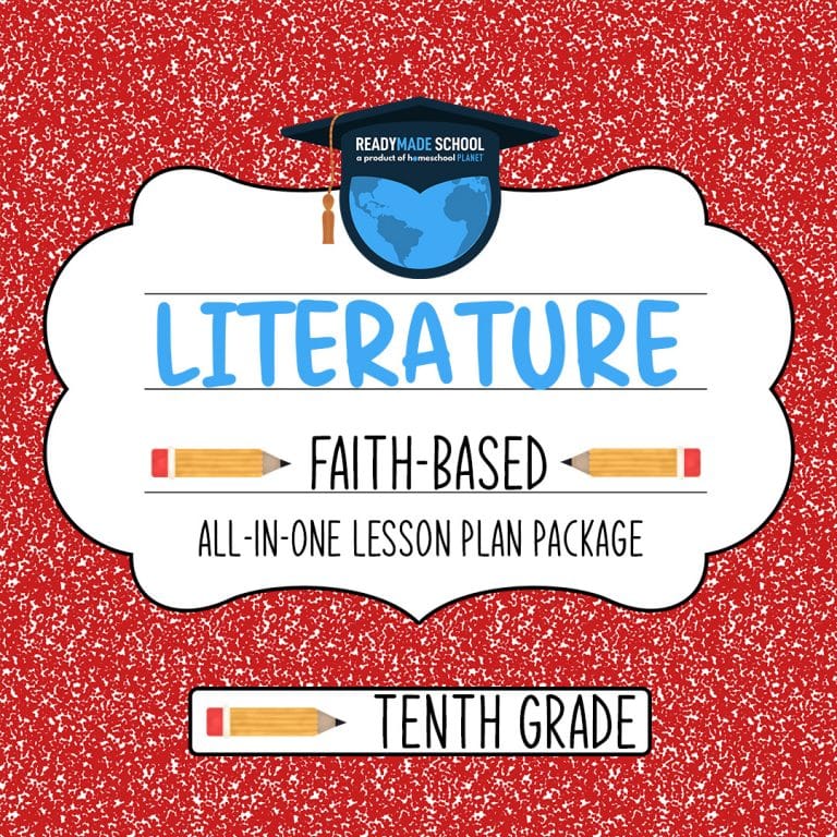 Literature Faith Based - tenth grade All-In-One Lesson Plan Package from Homeschool Planet