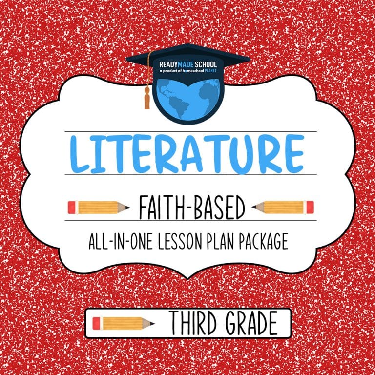 Literature Faith Based - third grade All-In-One Lesson Plan Package from Homeschool Planet