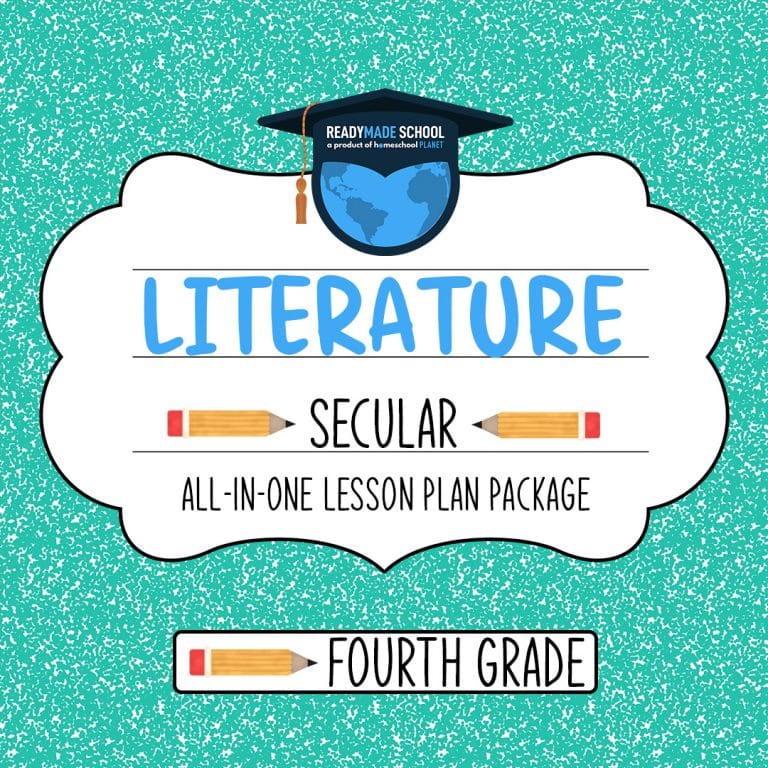 Literature Secular - fourth grade All-In-One Lesson Plan Package from Homeschool Planet