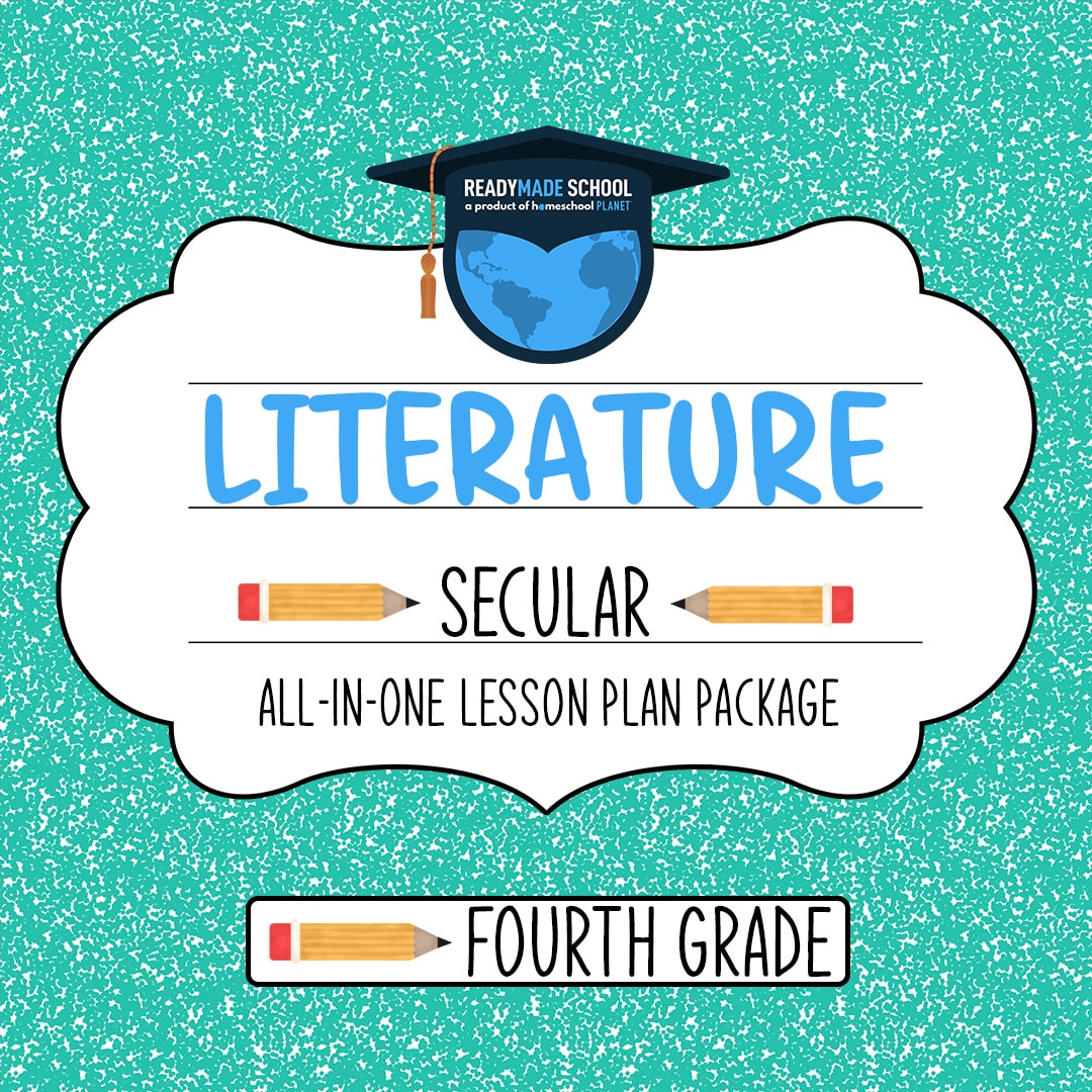 Literature Secular - fourth grade All-In-One Lesson Plan Package from Homeschool Planet