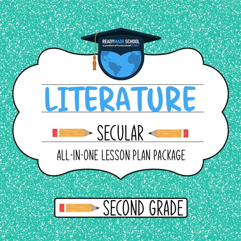 Literature Secular - second grade All-In-One Lesson Plan Package from Homeschool Planet