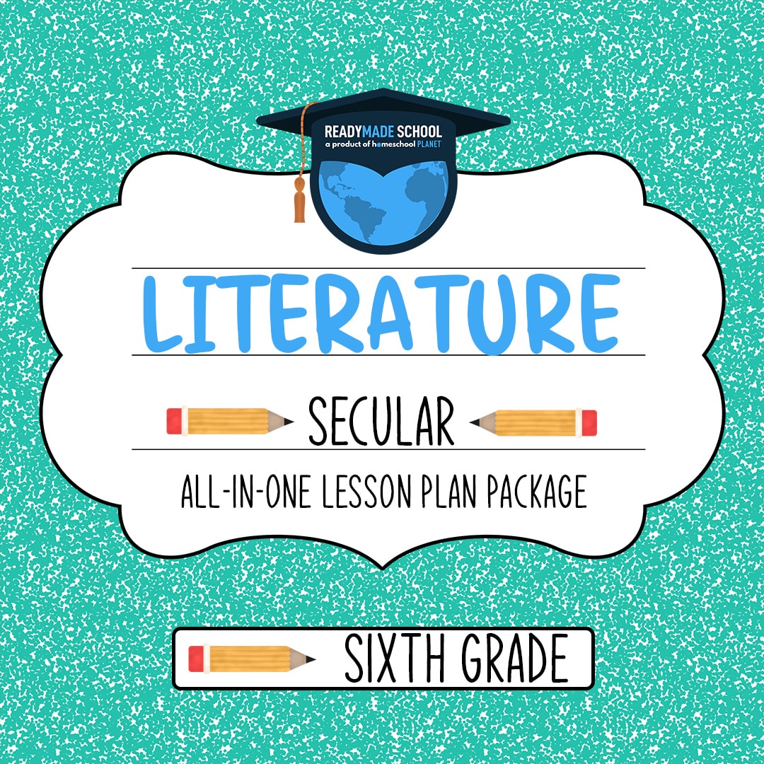 Literature Secular - sixth grade All-In-One Lesson Plan Package from Homeschool Planet