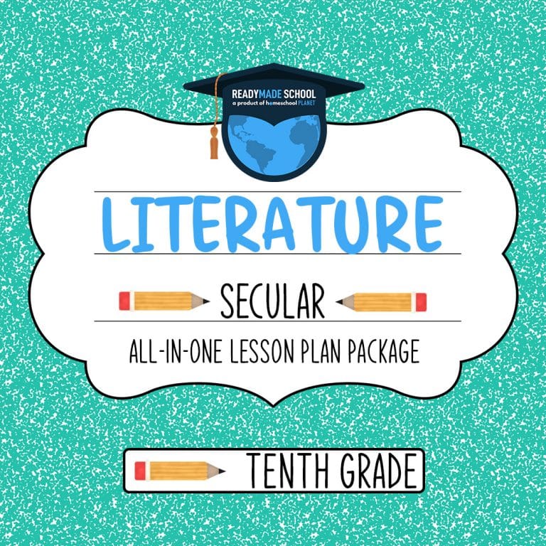 Literature Secular - tenth grade All-In-One Lesson Plan Package from Homeschool Planet
