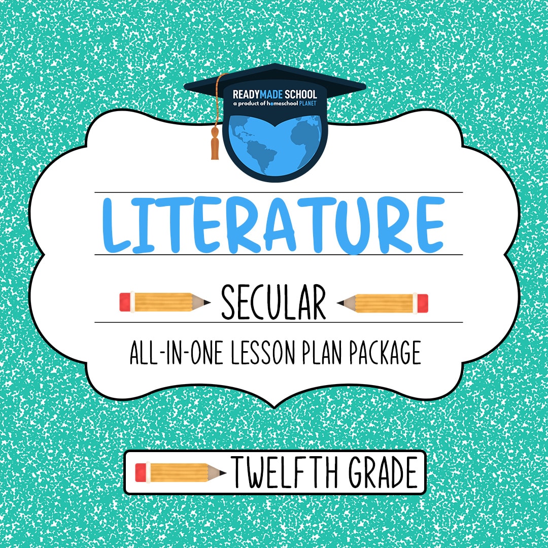 Literature Secular - twelfth grade All-In-One Lesson Plan Package from Homeschool Planet