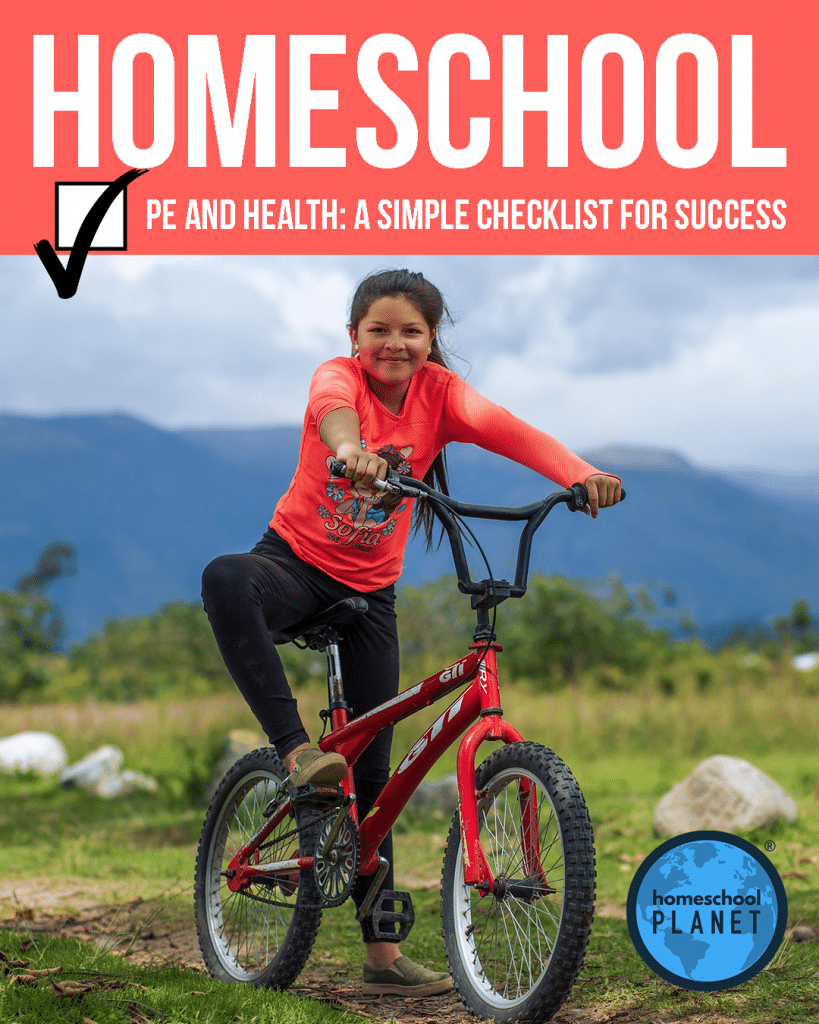 Homeschool PE child on bike