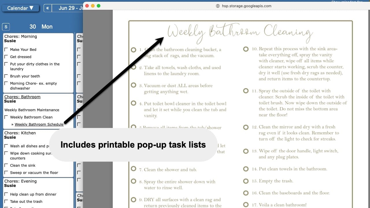 Pop-ups Chore Planet