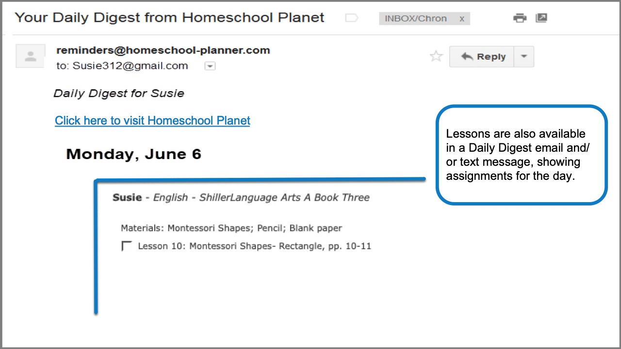 Shiller Language Arts Daily Digest