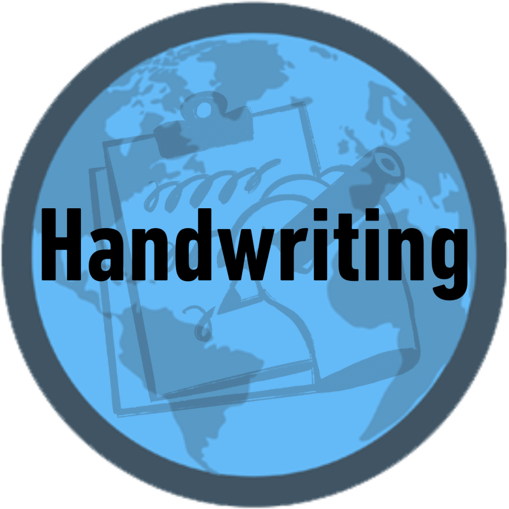 Homeschool Handwriting circle image