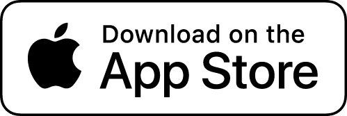 Apple App Store badge with the text 'Download on the App Store'—a button linking to the iOS app store
