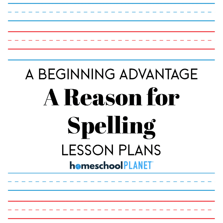 A Reason For Spelling lesson plan button for homeschool planet
