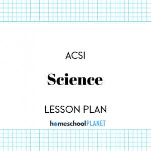 Homeschool Planner ACSI Science lesson plans button