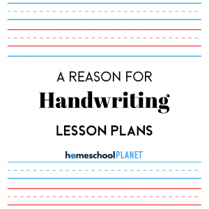 Homeschool Planner A reason for handwriting lesson plan button