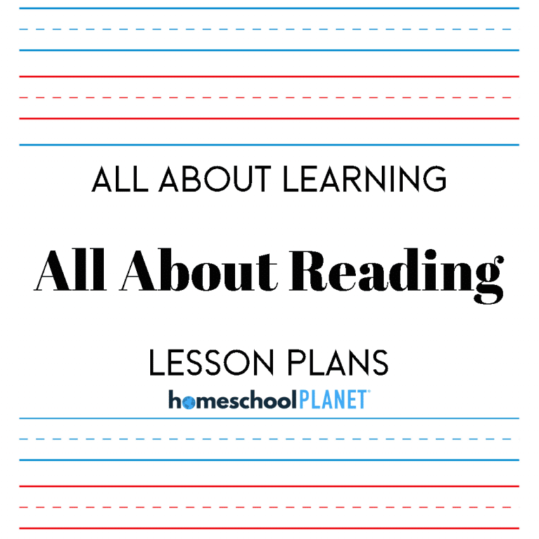 All About Reading lesson plan button for homeschool planet