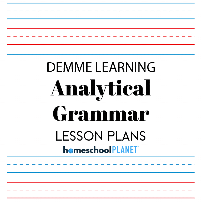 Analytical Grammar lesson plan button for homeschool planet
