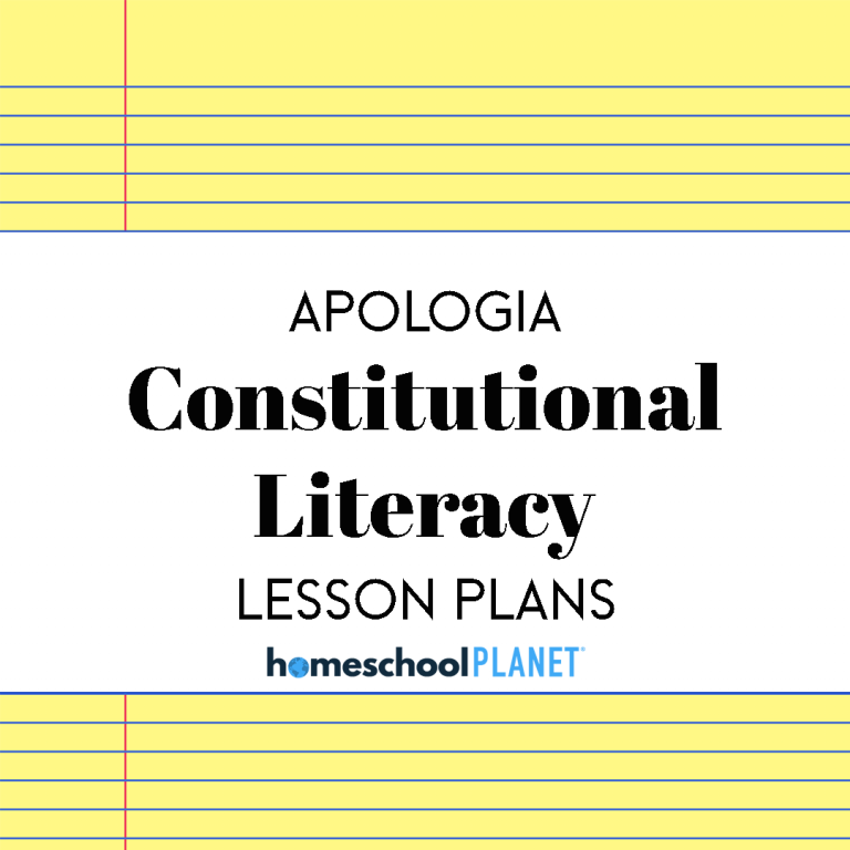 Homeschool Planner Apologia Constitutional Literacy lesson plans button