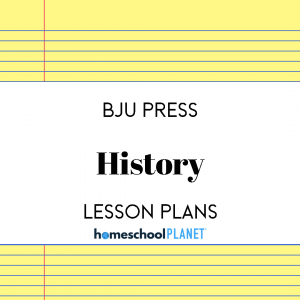 BJU Press History Lesson Plans from Homeschool Planet Cover Image