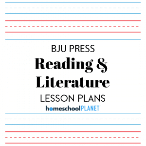 Homeschool Planet BJU Press Reading & Literature lesson plans button