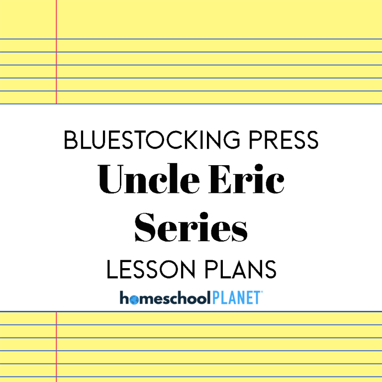 Homeschool Planet Bluestocking Press: Uncle Eric Series lesson plans button